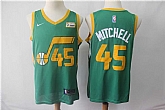 Jazz 45 Donovan Mitchell Green 2018 19 Earned Edition Nike Swingman Jersey,baseball caps,new era cap wholesale,wholesale hats